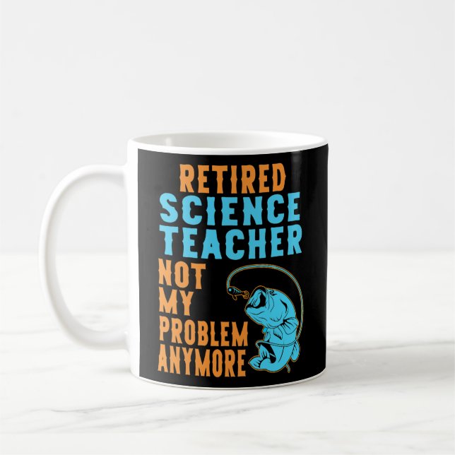 Mug Professeur de sciences à la retraite Pêcheur Amour (Gauche)