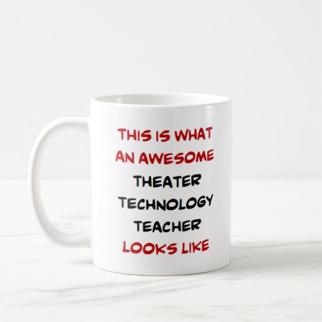 Mug professeur de technologie théâtrale, génial (Gauche)