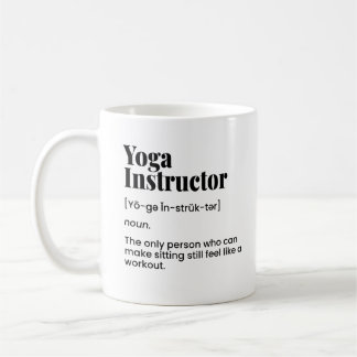 Mug Professeur de Yoga, Instructeur de Yoga, Classe de