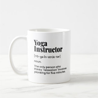 Mug Professeur de Yoga, Instructeur de Yoga, Classe de