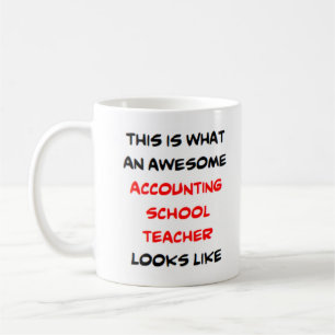 Mug professeur d'école de comptabilité, génial