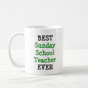 Mug professeur d'école dimanche, meilleur