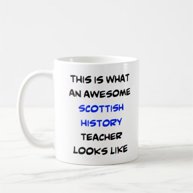 Mug professeur d'histoire écossaise, génial (Gauche)