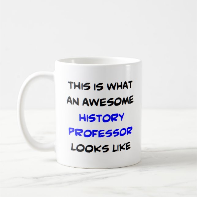 Mug professeur d'histoire, génial (Gauche)