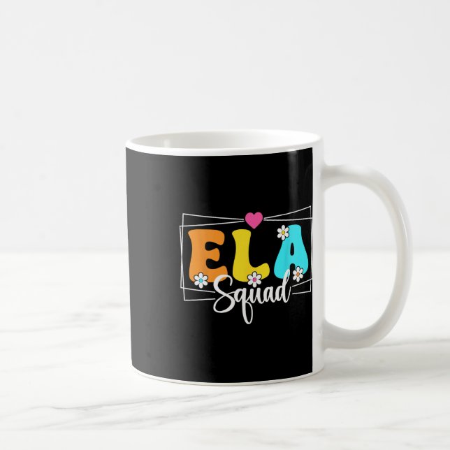 Mug Professeur Ela Squad Retour à l'école Langue angla (Droite)