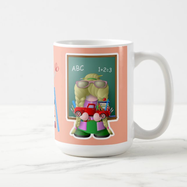 Mug Professeur Gnome avec Petit Camion Rouge (Droite)