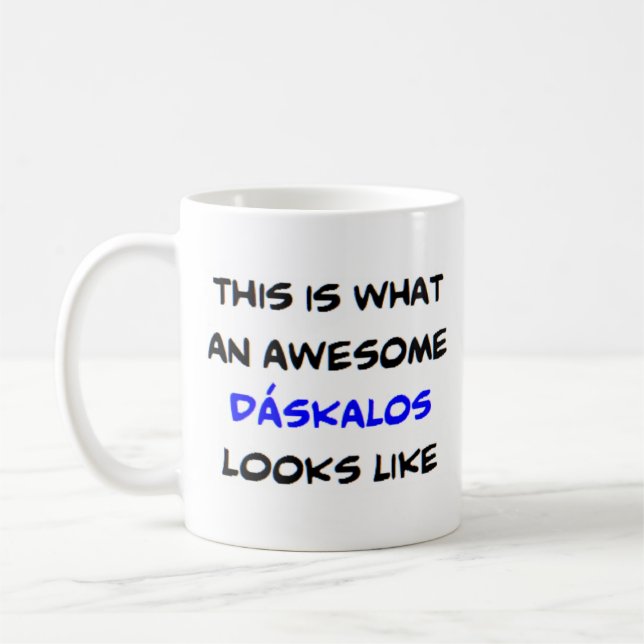 Mug professeur grec daskalos, génial (Gauche)