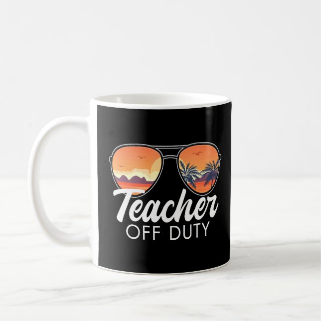 Mug Professeur Hors Service Lunettes de soleil Plage C (Gauche)
