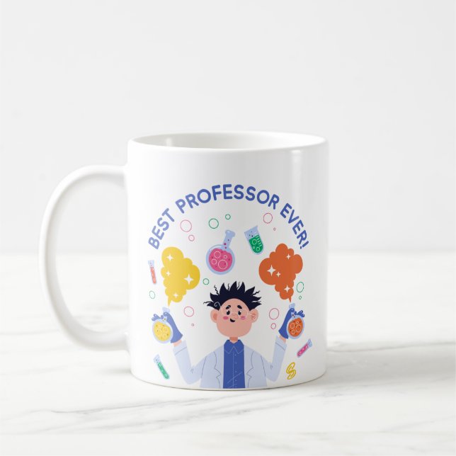 Mug Professeur : Mad Scientifique "Best Professor Ever (Gauche)