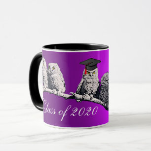 Mug PROFESSEUR OWL, PETIT OWLS GRADUTY PARTY Purple