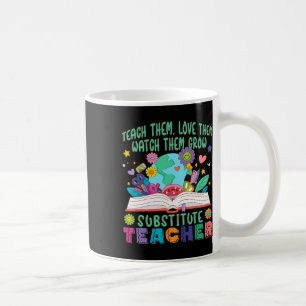 Mug Professeur remplaçant Daisy Flower Professeur remp