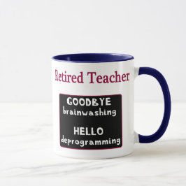 Mug Professeur retraité au revoir soumettant à un