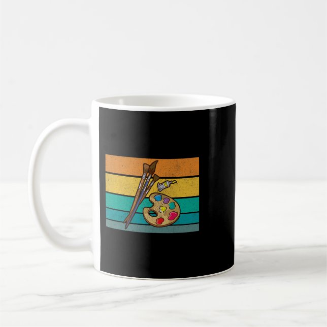 Mug Professeur Travail Art Professeur Peintre Peinture (Gauche)