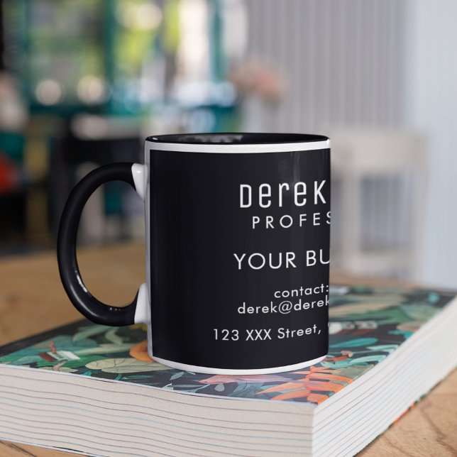 Mug profession de texte blanc personnalisé commerce no (it's always time for a good coffee)