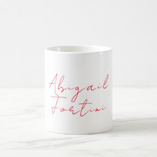 Mug Professionnel minimaliste rouge blanc moderne