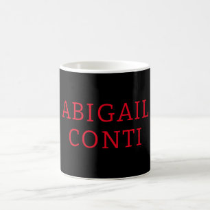 Mug Professionnel minimaliste rouge noir moderne