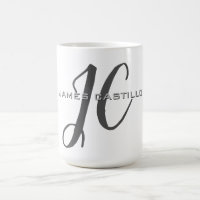 Professionnel Moderne Monogramme Minimaliste