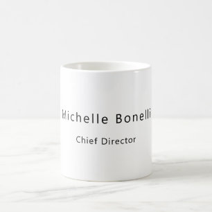 Mug Professionnel Simple Moderne Minimaliste Blanc