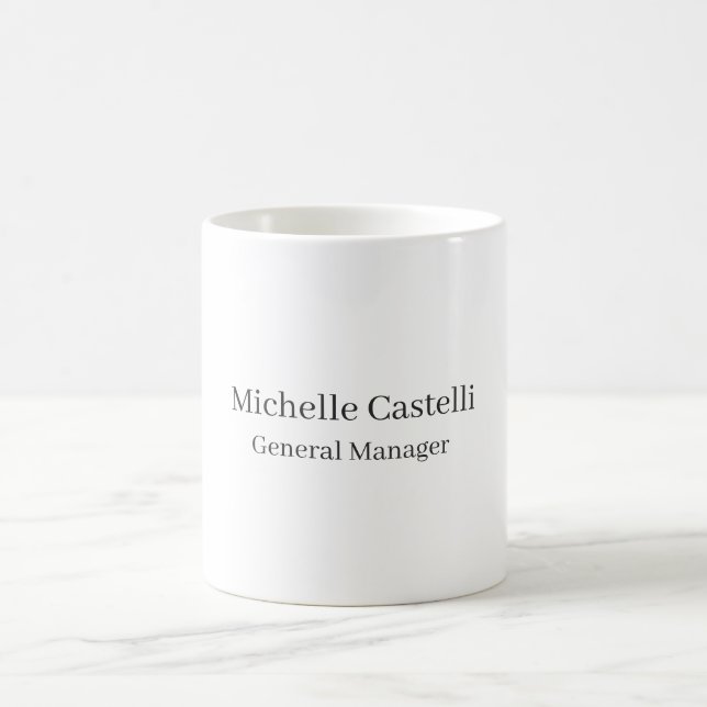Mug Professionnel Unique Classique Simple (Centre)