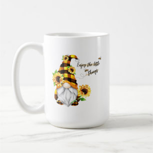 Mug Profitez des petites choses Gnome tournesol