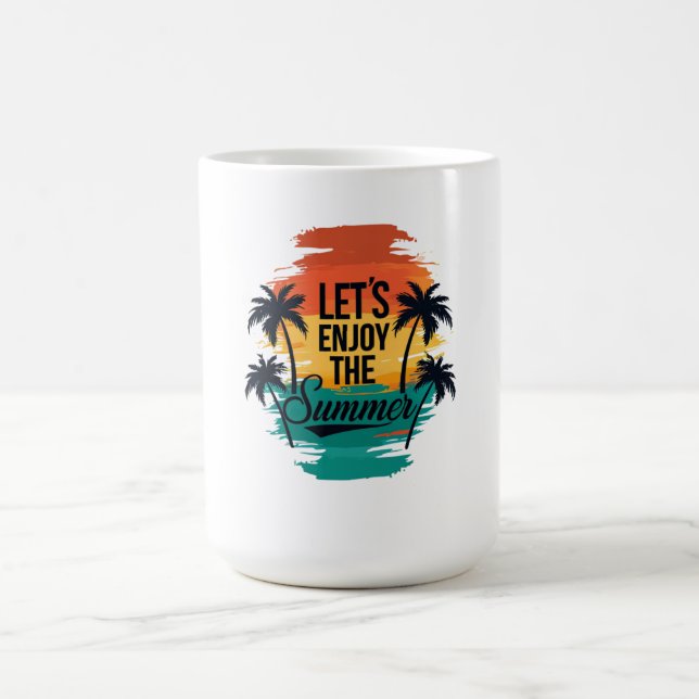 Mug "Profitons de l'été" - Vibes tropicales Typogra (Centre)