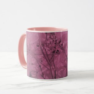 Mug Profusion de pétales de belle couleur rose gris ch