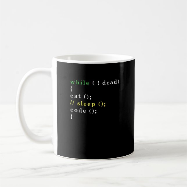 Mug Programme Eat Code Sleep (Gauche)