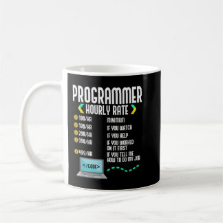 Mug Programmer Horaire Codeur Développement Logiciel