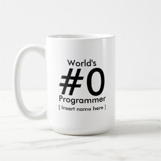 Mug Programmeur du #0 du monde - personnalisé