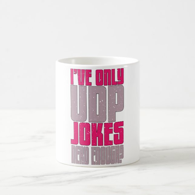 Mug Programmeur en informatique udp Blague (Centre)