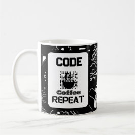Mug programmeur informaticien codage technologie noir