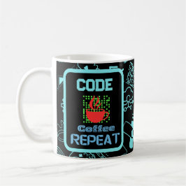 Mug programmeur informaticien codage technologie noir