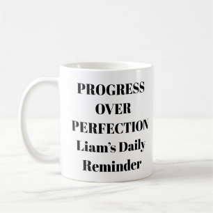 Mug Progrès sur la perfection motivationnelle Musique