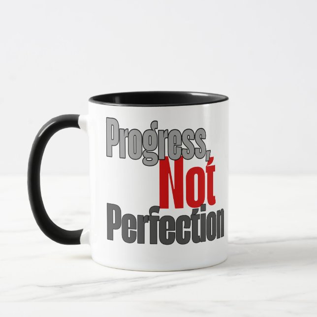Mug Progress not perfection  (Gauche)