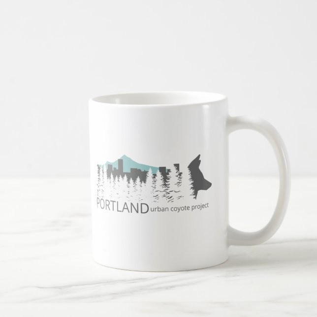 Mug Projet urbain de coyote de Portland (Droite)
