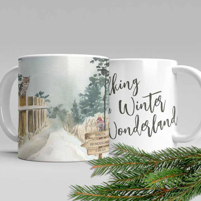 Mug Promenade dans un paysage hivernal de Wonderland (Créateur téléchargé)