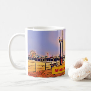 Mug Promenade de la Plage Pop Art