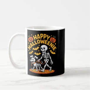 Mug Promenade de squelette Halloweenie amateur de chie