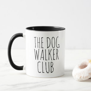 Mug Promeneurs de Chiens Professionnels en Typographie