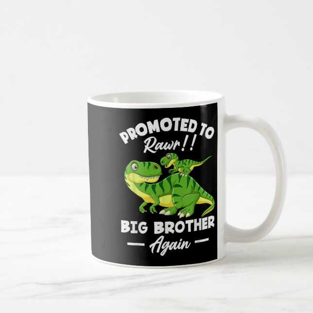 Mug Promoted To Big Brother Again Dinosaur Lover Gift  (Droite)