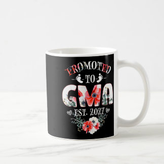 Mug Promoted to Gma Est 2027 Women Floral First Time