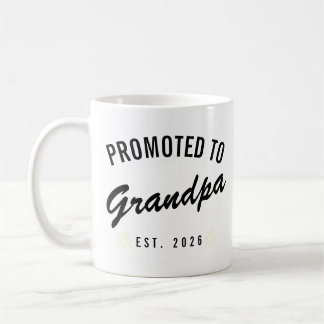 Mug Promoted to Grandpa Est. 2026