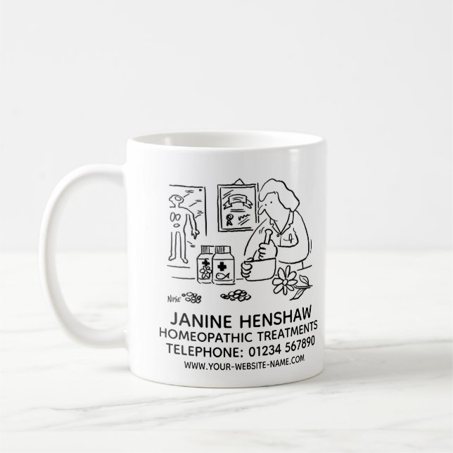 Mug Promotion de l'homéopathie et de la médecine alter (Gauche)