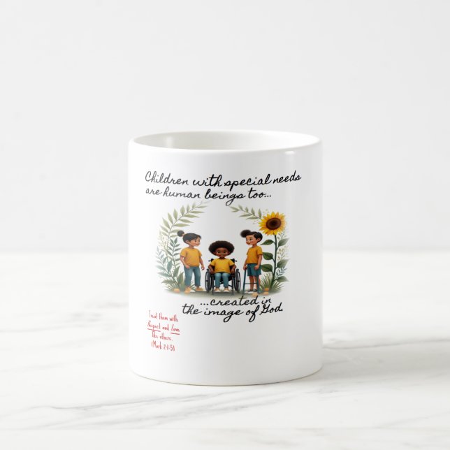 Mug Promotion des enfants ayant des besoins spéciaux M (Centre)