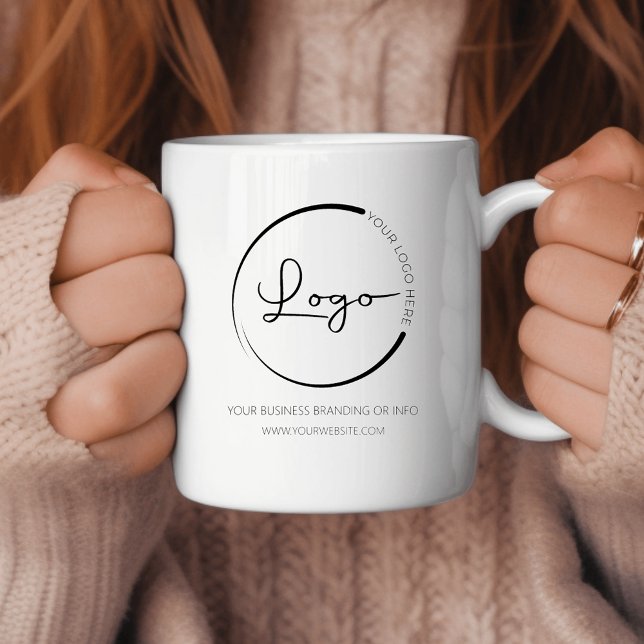 Mug Promotion du logo commercial personnalisé (Créateur téléchargé)