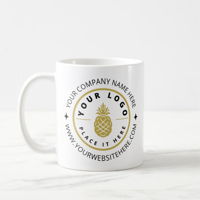 Mug Promotions personnalisées avec logo d'entreprise (Gauche)