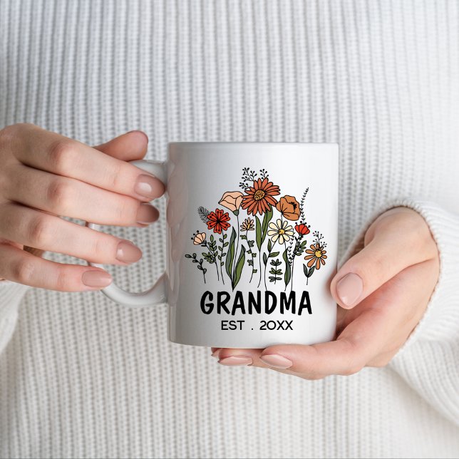 Mug Promu À Grand-Mère Première Fois Grand-Mère Nouvel (Créateur téléchargé)