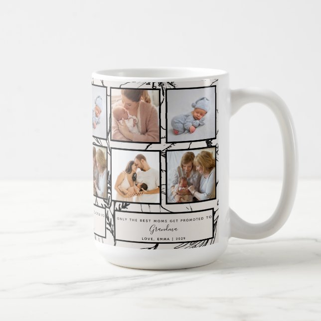 Mug Promu à la citation Collage de photos de grand-mèr (Droite)