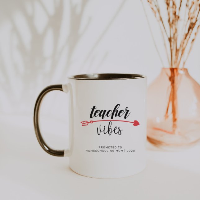 Mug Promu à la mère à l'école à domicile | Citation dr (Créateur téléchargé)