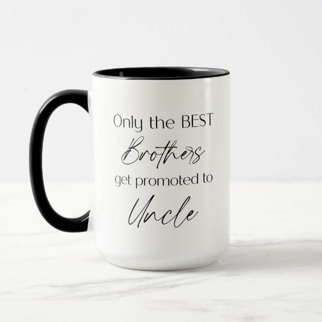 Mug Promu à l'oncle | Cadeau Oncle | Nouvelle tondeuse (Gauche)